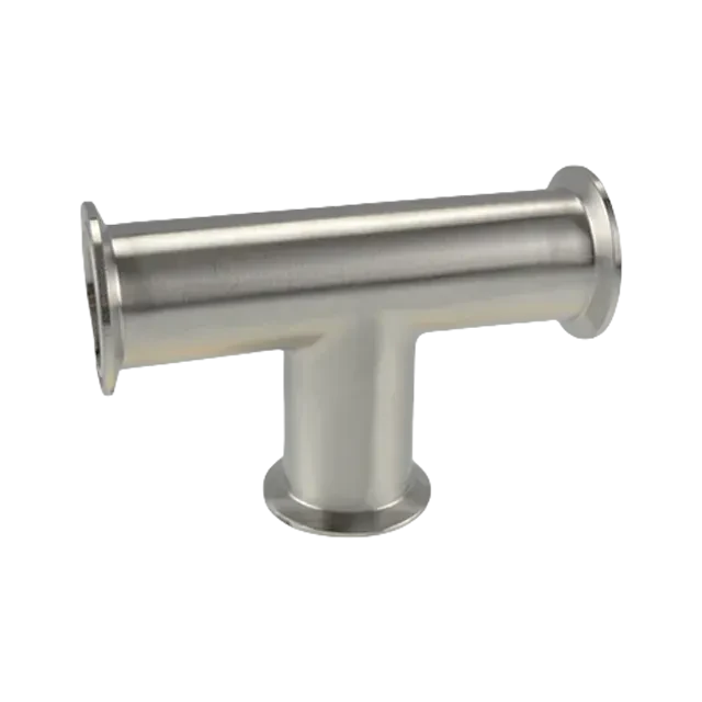 Stainless Steel Sanitary DIN-D7W  AS1528.3 Tri Clamp Equal Tee Tri Clover Fitting — 3/6