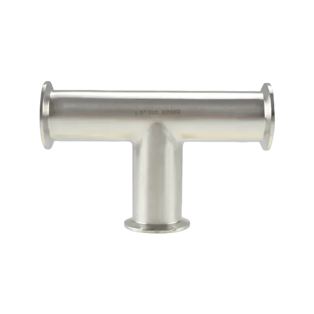 Stainless Steel Sanitary DIN-D7W  AS1528.3 Tri Clamp Equal Tee Tri Clover Fitting — 4/6