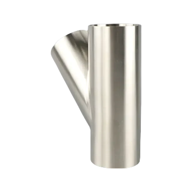 Stainless Steel Sanitary Grade SMS-S7W  3A  Welded Y-Shaped Elbow For Beverage JN-FT-23 2012 — 2/6