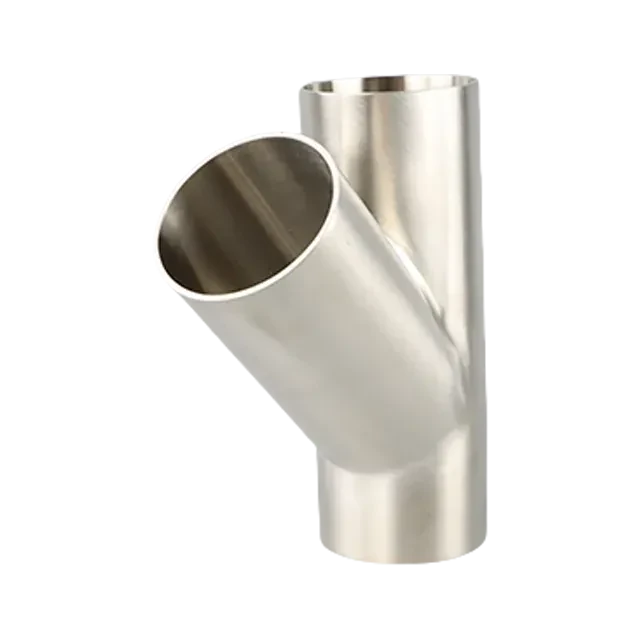 Stainless Steel Sanitary Grade SMS-S7W  3A  Welded Y-Shaped Elbow For Beverage JN-FT-23 2012 — 3/6