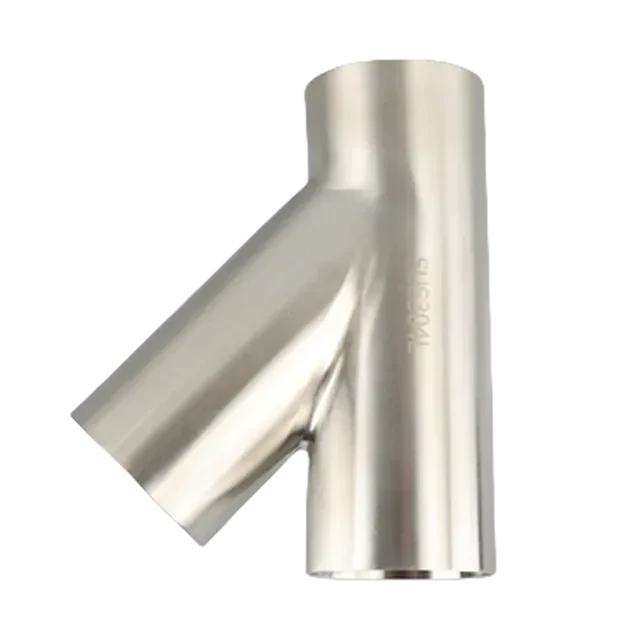 Stainless Steel Sanitary Grade SMS-S7W  3A  Welded Y-Shaped Elbow For Beverage JN-FT-23 2012 — 5/6