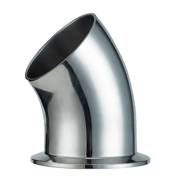 Stainless Steel Food Grade  AS1528.3 SMS-SL2WS JN-FT-20 2006 90 Degrees Clamp/Welded Elbow — 2/5