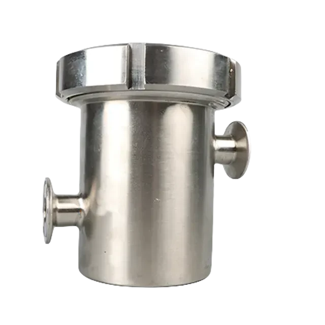 Sanitary  Stainless Steel   Anti Backflow Filter Strainer with Clamp Connections — 3/6