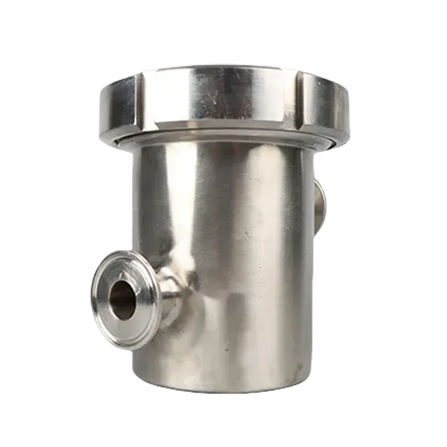 Sanitary  Stainless Steel   Anti Backflow Filter Strainer with Clamp Connections — 5/6