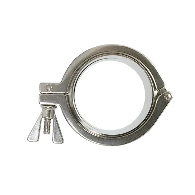Stainless Steel Sanitary TriClover Tc Clamp Clamp with Two Wing Nuts — 2/6
