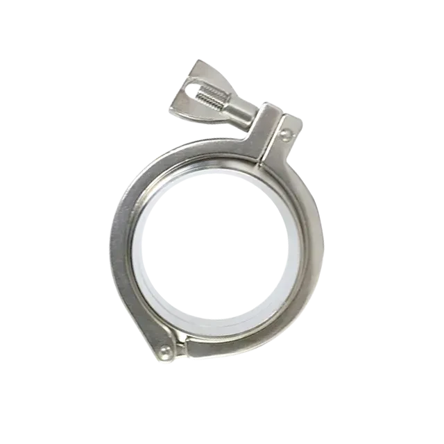 Stainless Steel Sanitary TriClover Tc Clamp Clamp with Two Wing Nuts — 4/6