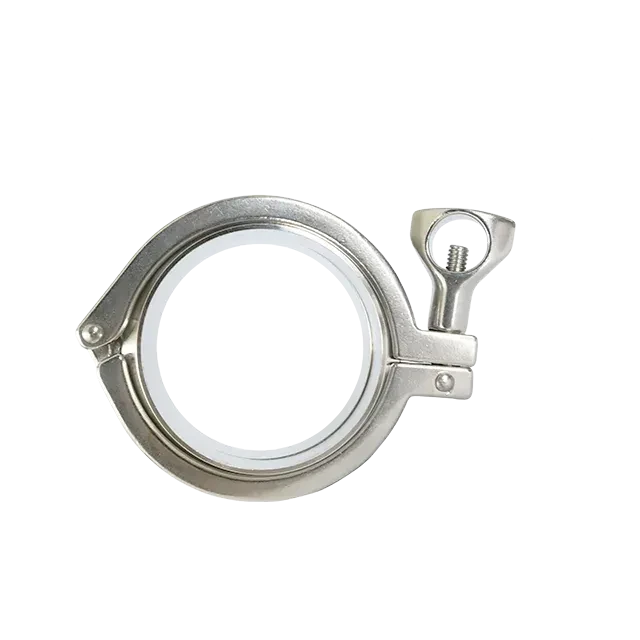 Stainless Steel Sanitary TriClover Tc Clamp Clamp with Two Wing Nuts — 6/6