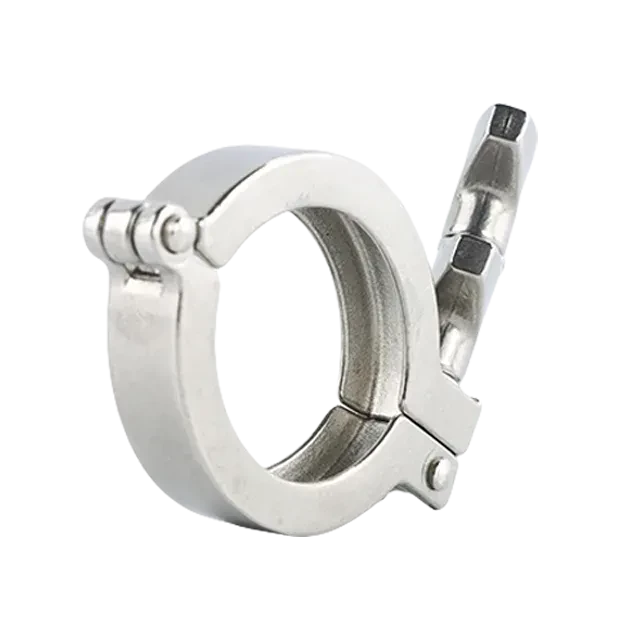 Stainless Steel Pipe Clamp Sanitary Single Pin Clamp with Reinforced Wing Nut — 2/6