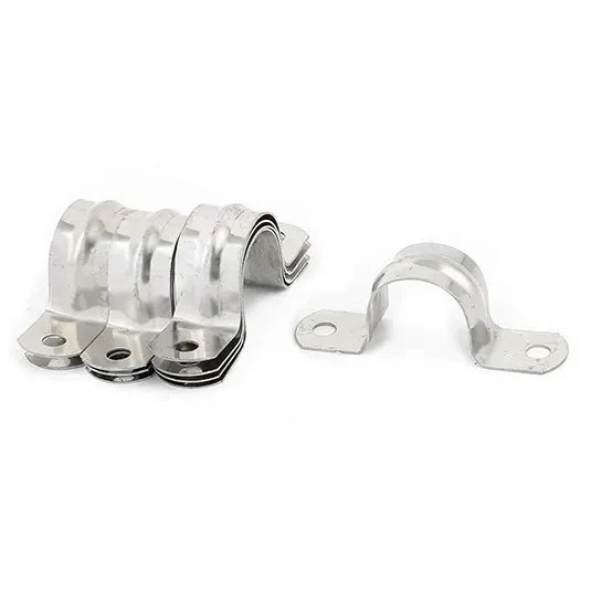 Stainless Steel  One Hole Rigid Strap Conduit Pipe Clip Bracket — 5/6