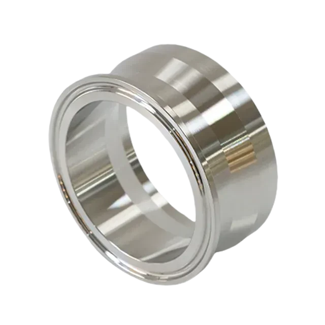 Stainless Steel Sanitary ISO Adapter Tri-Clamp to Surge Camlock Ferrule Fitting — 4/6