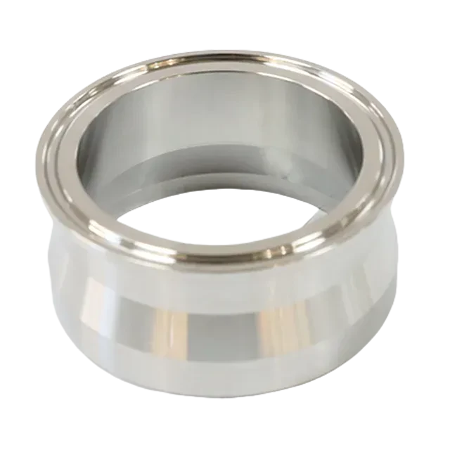 Stainless Steel Sanitary ISO Adapter Tri-Clamp to Surge Camlock Ferrule Fitting — 5/6