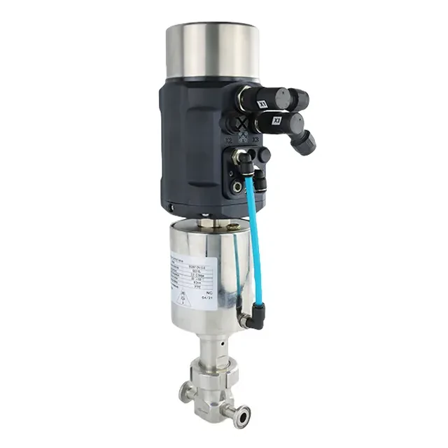 Sanitary Stainless Steel Intelligent Clamped Micro Flow Control Valve — 5/6