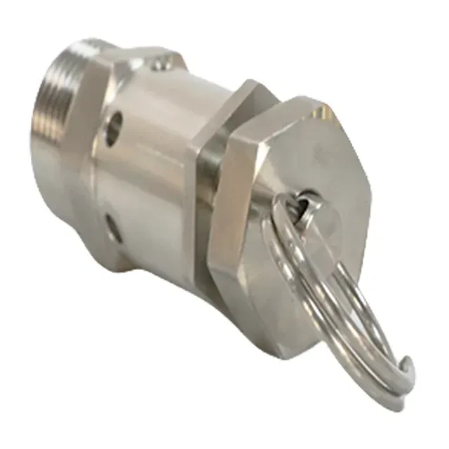 Sanitary Stainless Steel Male Thread Adjustable Air Release/Pressure Relief/Exhaust Safety Valve — 6/6