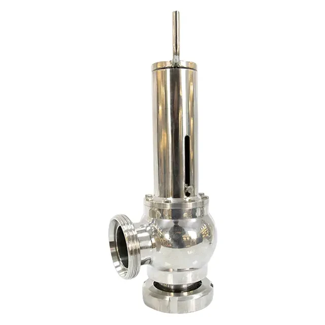 Sanitary Stainless Steel Spring Loaded Pressure Relief Safety Valve — 3/6