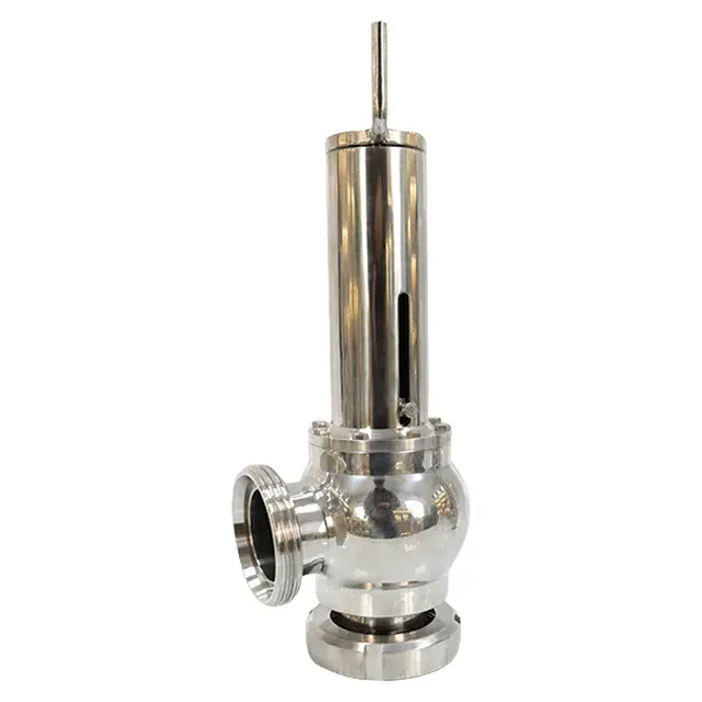 Sanitary Stainless Steel Spring Loaded Pressure Relief Safety Valve — 4/6