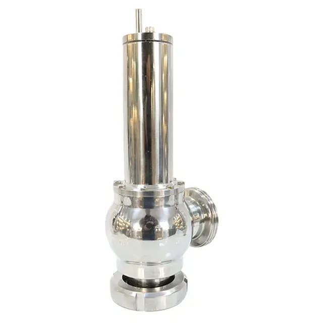 Sanitary Stainless Steel Spring Loaded Pressure Relief Safety Valve — 5/6