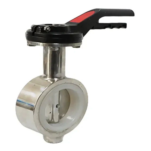 Sanitary DIN Stainless Steel Wafer Type Butterfly Valve — 3/6