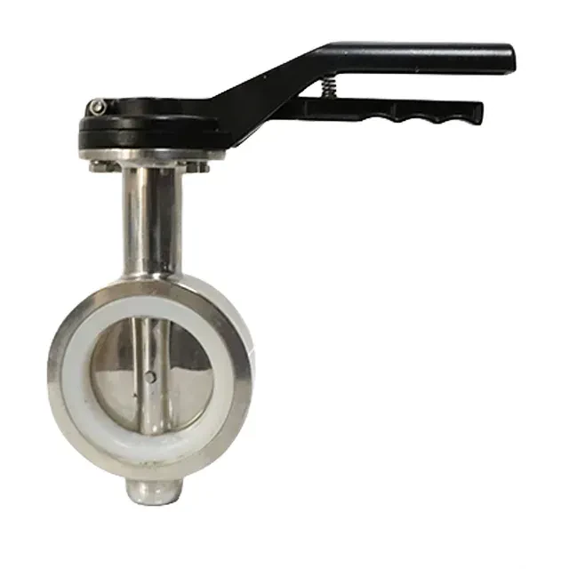 Sanitary DIN Stainless Steel Wafer Type Butterfly Valve — 4/6