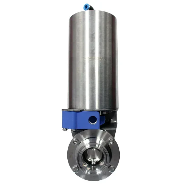 Stainless Steel Sanitary High-flow Pneumatic Quick Installation Butterfly Valve — 5/6