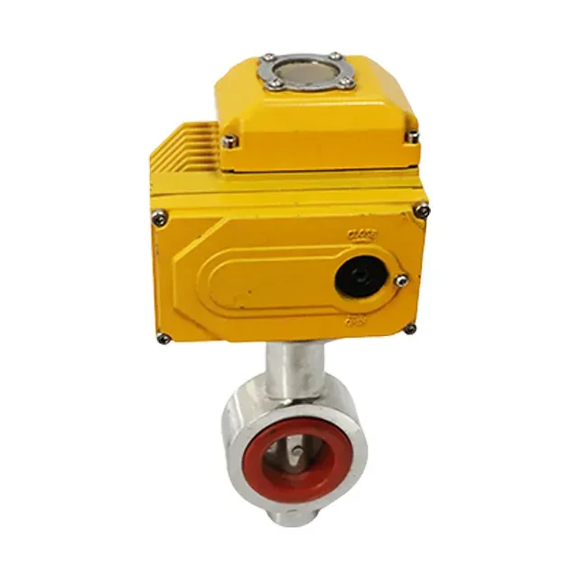 Sanitary Stainless Steel Pneumatic Motorized Electric Flap Butterfly Valve — 3/6