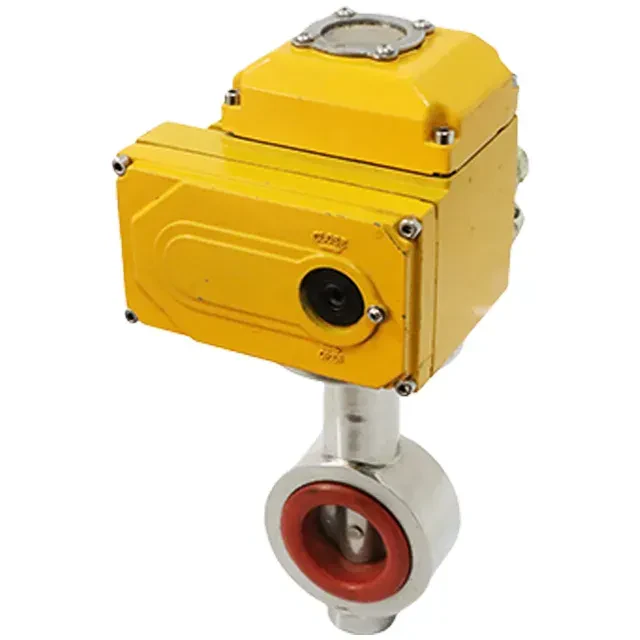 Sanitary Stainless Steel Pneumatic Motorized Electric Flap Butterfly Valve — 4/6