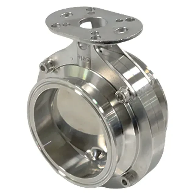 Sanitary Stainless Steel  Tri-Clamp Bare Stem Butterfly Valve — 2/6
