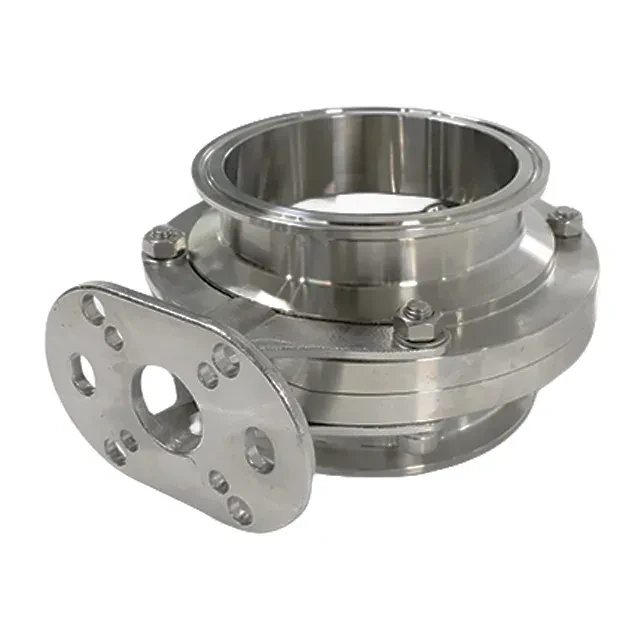Sanitary Stainless Steel  Tri-Clamp Bare Stem Butterfly Valve — 4/6
