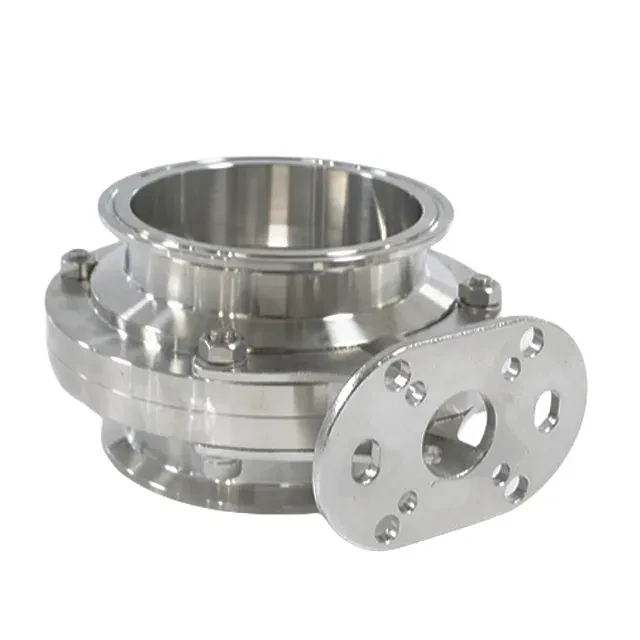 Sanitary Stainless Steel  Tri-Clamp Bare Stem Butterfly Valve — 5/6