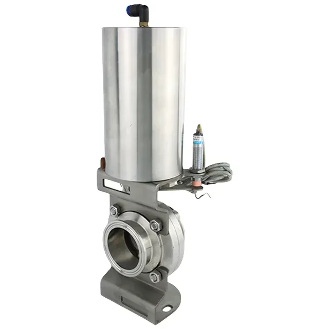 Stainless Steel Sanitary Pneumatic Butterfly Valve with Proximity Switch — 4/6