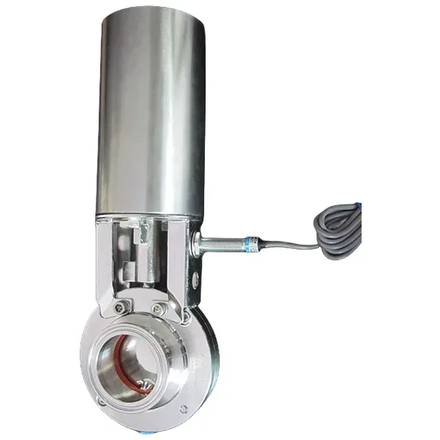 Stainless Steel Sanitary Pneumatic Butterfly Valve with Proximity Switch — 6/6