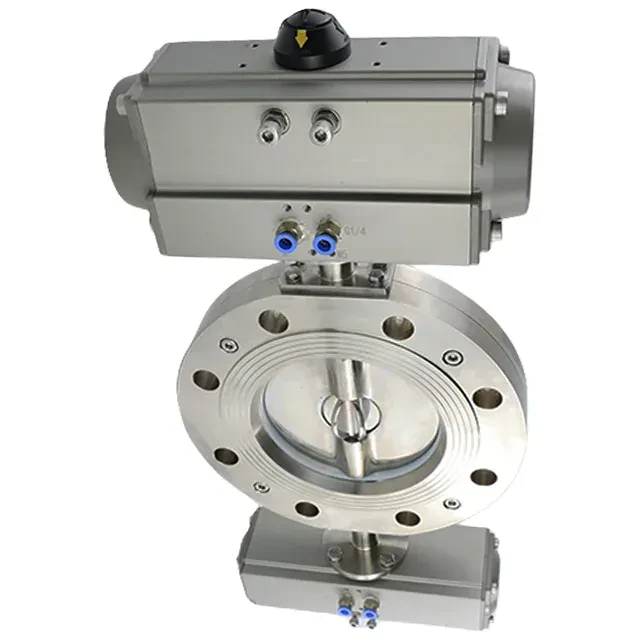 Stainless Steel Sanitary Double Dosing Vibrating Tri-Clamp Buttefly Valve — 2/6