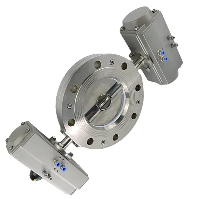 Stainless Steel Sanitary Double Dosing Vibrating Tri-Clamp Buttefly Valve — 6/6