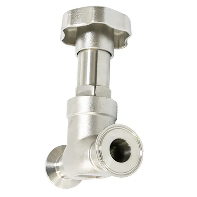 Sanitary Stainless Steel Manually Operated  2 Way Angle Seat Valve — 4/6