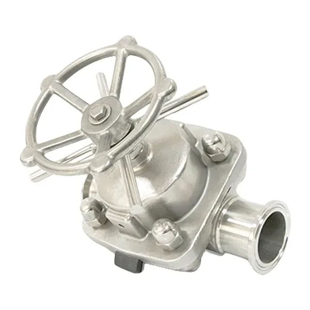 Stainless Steel Sanitary Clamp Handwheel Operated Diaphragm Membrane Valve — 6/6