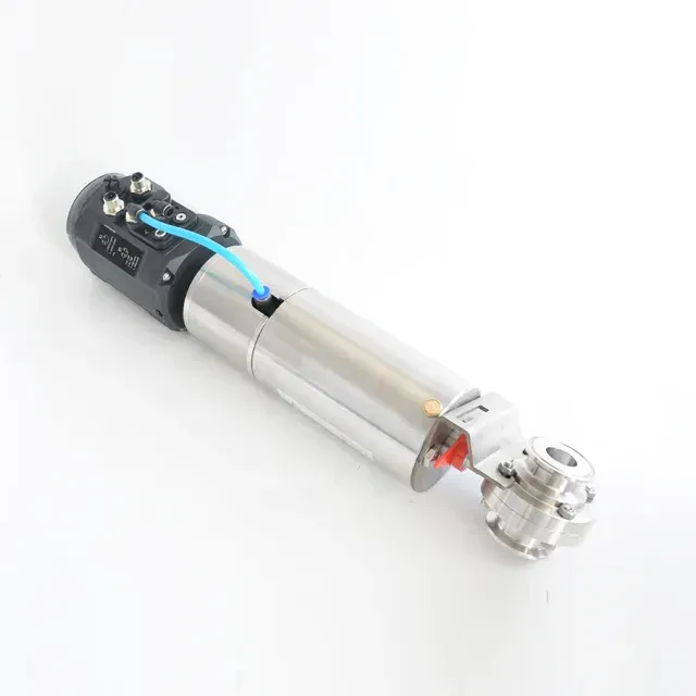Stainless Steel Sanitary High-flow Pneumatic Quick Installation Butterfly Valve — 3/6