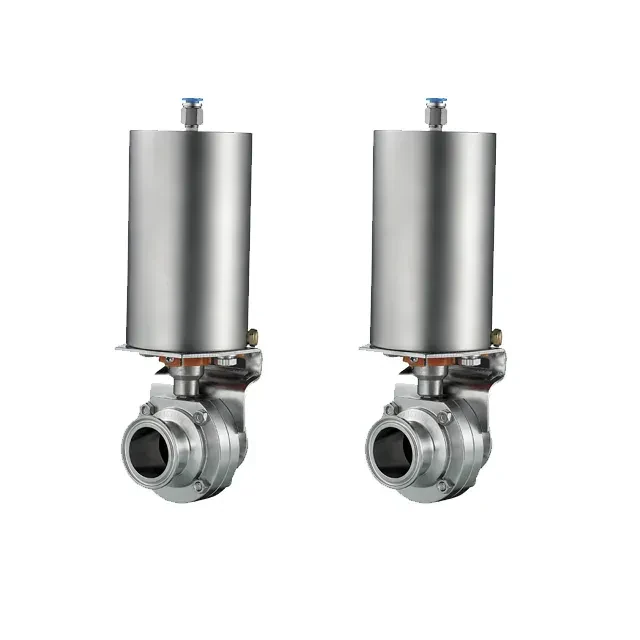 Stainless Steel Sanitary High-flow Pneumatic Quick Installation Butterfly Valve — 2/6