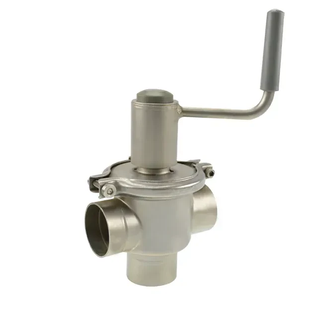 Stainless Steel Pneumatic Welding Flow Diversion Valve — 4/6