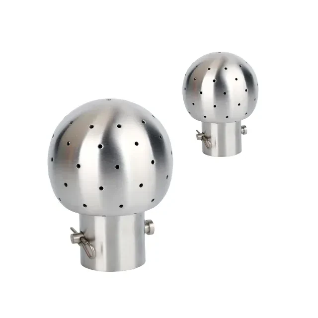 Stainless Steel Sanitary Weld Fixed Cleaning Ball with Bolt Pin — 6/6