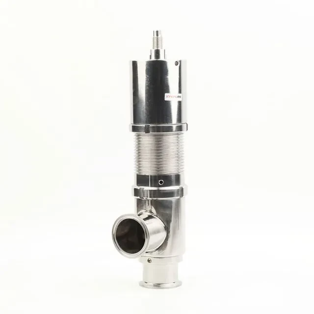 Stainless Steel Sanitary Ultra Clean Welded SMS Pneumatic Micro-adjusting Air Pressure Releasing Valve — 2/5