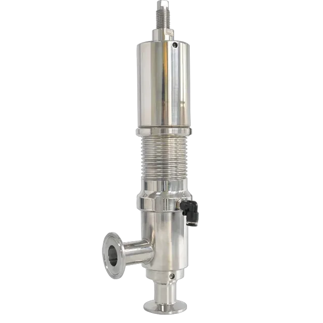 Stainless Steel Sanitary Ultra Clean Welded SMS Pneumatic Micro-adjusting Air Pressure Releasing Valve — 4/5