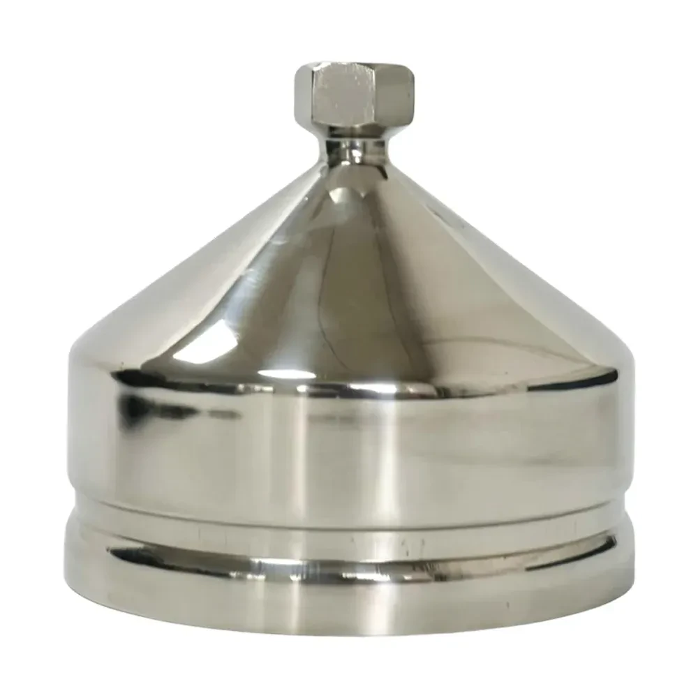Stainless Steel Water Pipe 50mm Round Conduit Tubing End Cap — 3/6