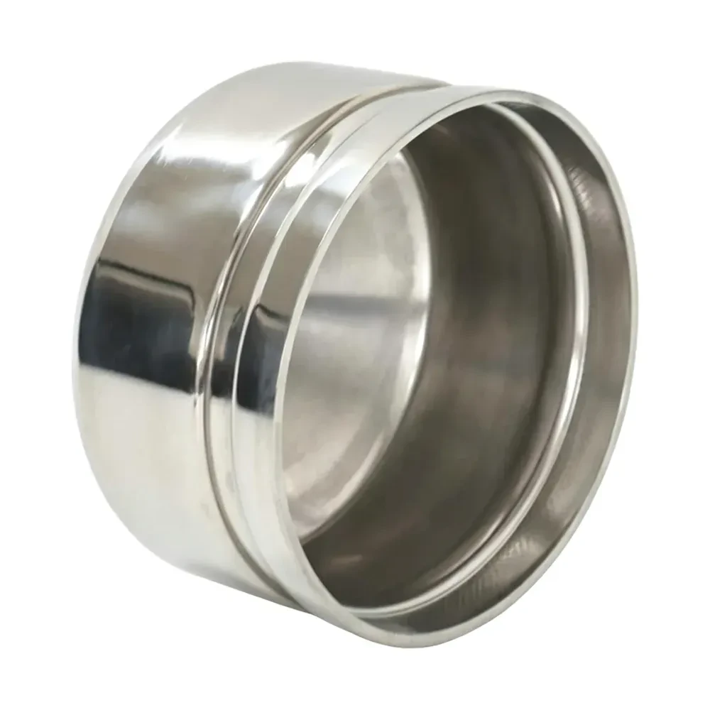 Stainless Steel Water Pipe 50mm Round Conduit Tubing End Cap — 4/6
