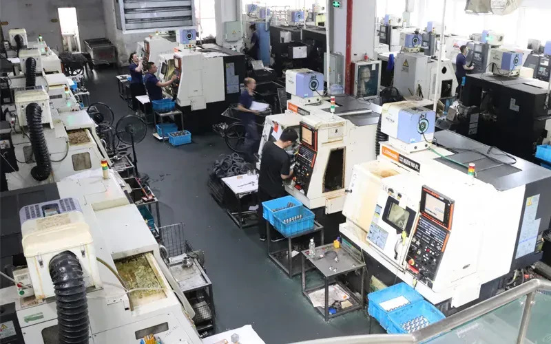 CNC workshop at Joneng’s plant in Wenzhou