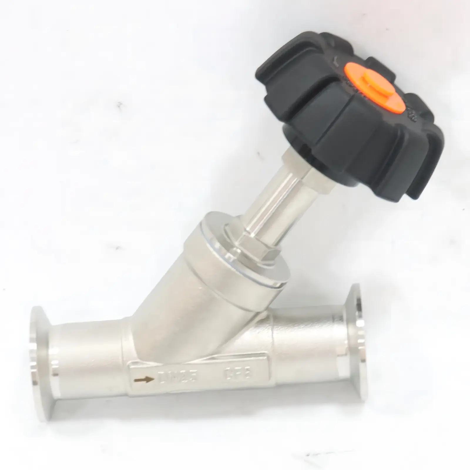 Stainless Steel Corrosion-resistant Steam Valve Plastic Head Manual Quick-release Angle Seat — 3/5