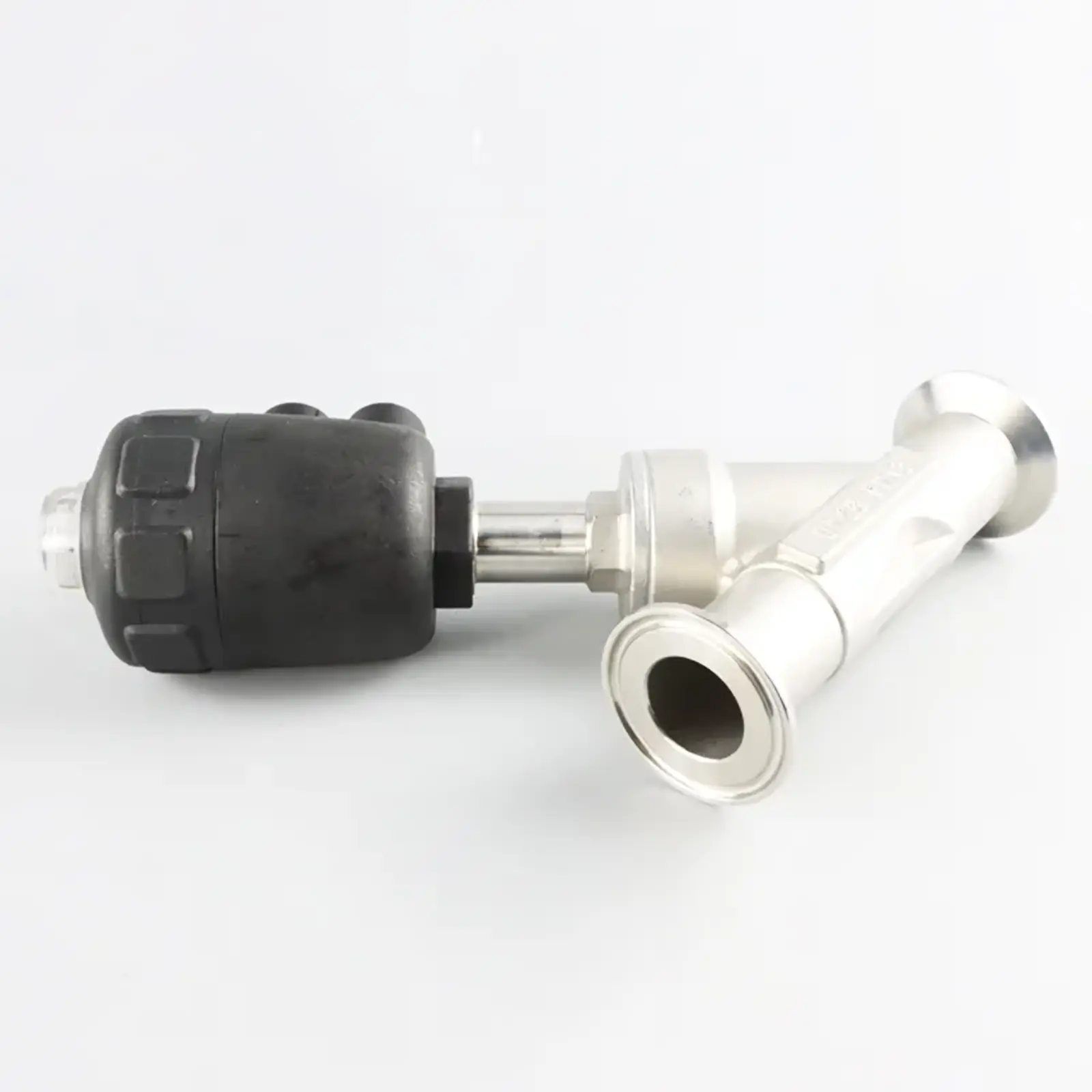 Vanne à siège incliné sanitaire anti-corrosion en acier inoxydable 3A — 5/6